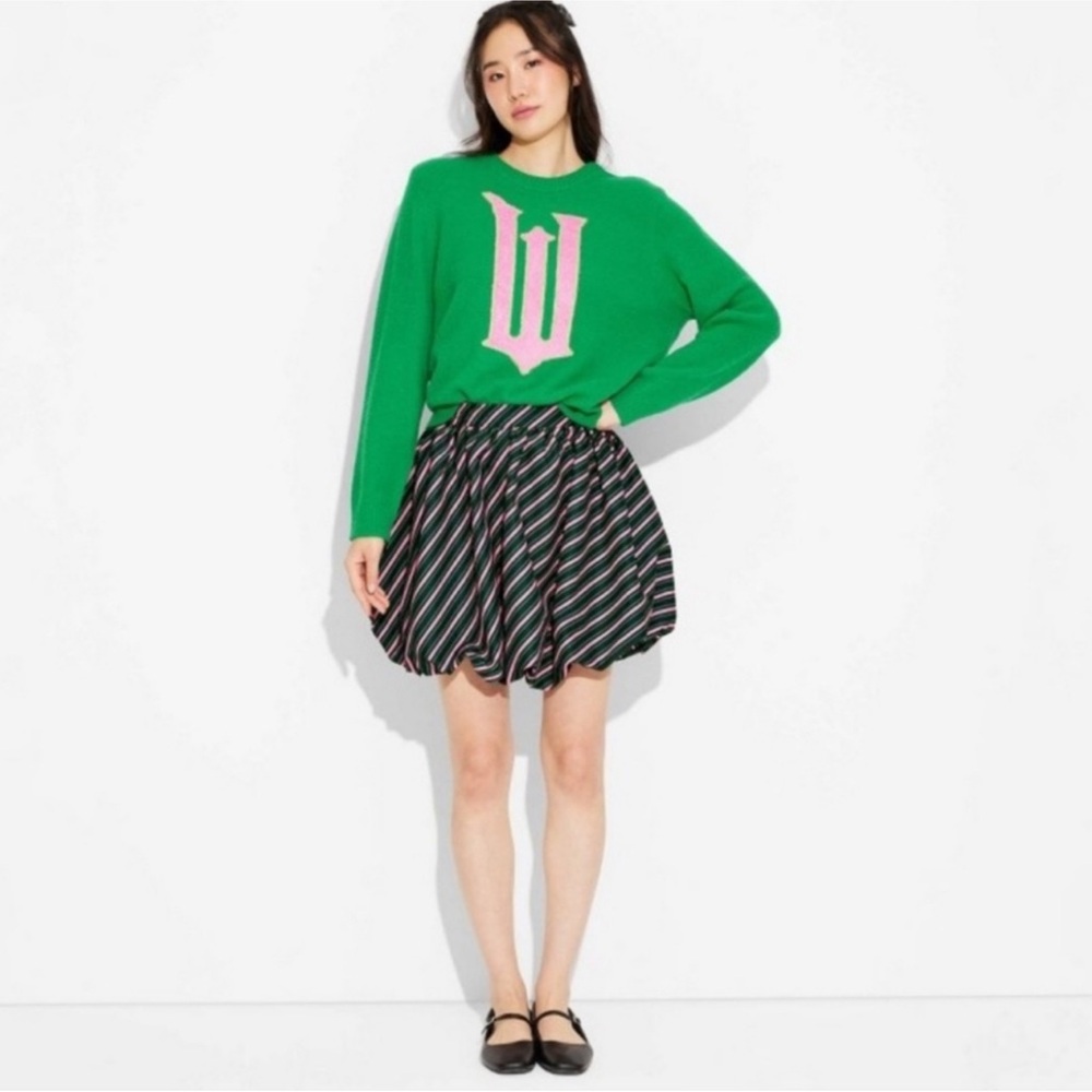 Wicked Striped Black and Pink Women's Skirt